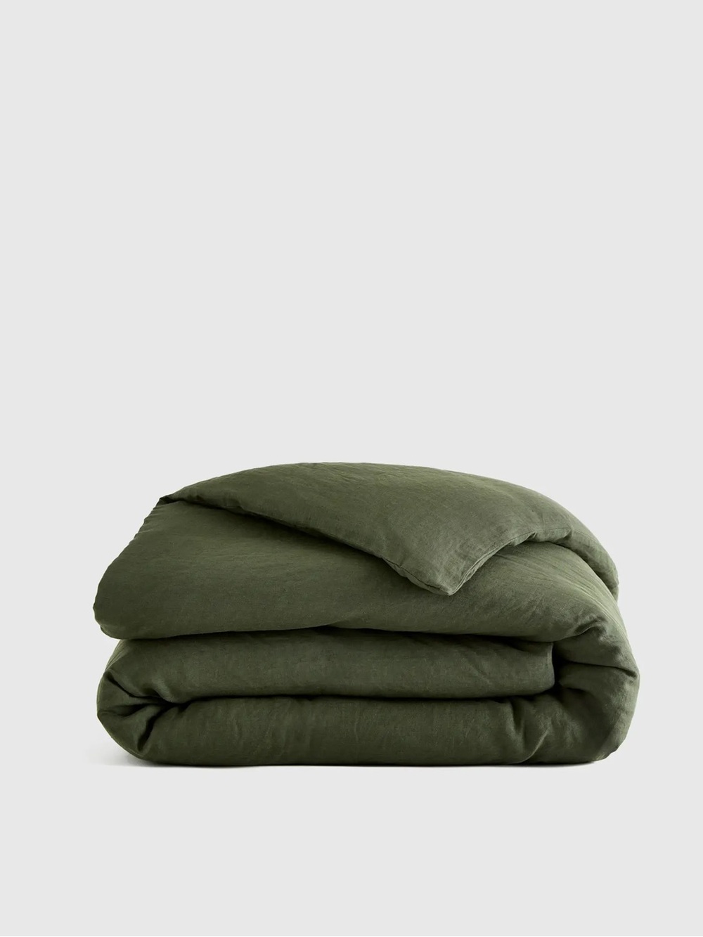 QUINCE European Linen Duvet Cover Full/Queen Pine 8169